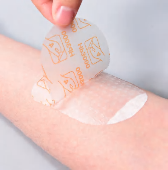 Mataas na permeable grid-coating transparent dressing