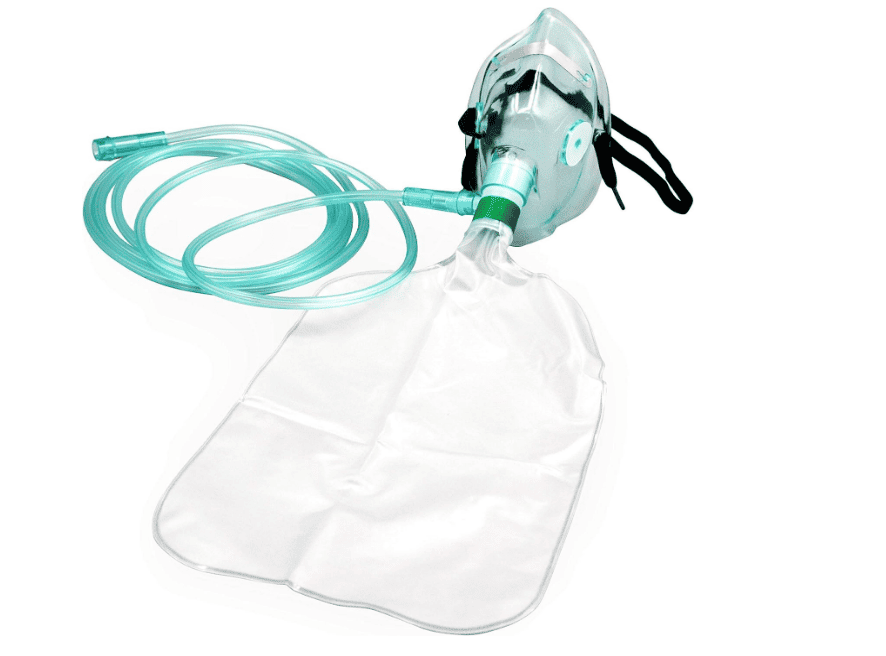 Surgical Non Rebreathing Oxygen Mask na may Reservoir Bag